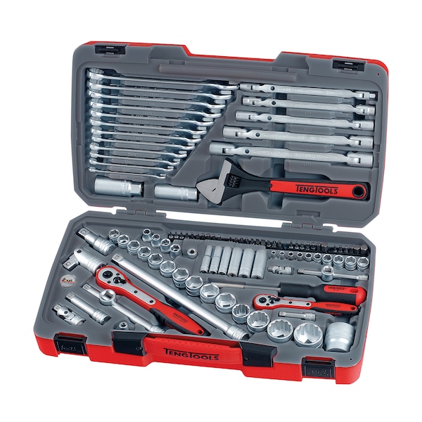 TM106 - 106 Piece Mixed Drive Socket Set 1/4, 3/8, 1/2 Inc